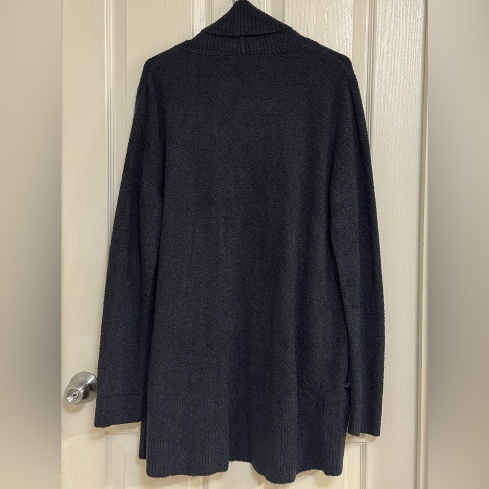 Barefoot Dreams Bamboo Chic Lite Cardigan | Style 452 | L/XL | Navy Blue - Picture 8 of 8